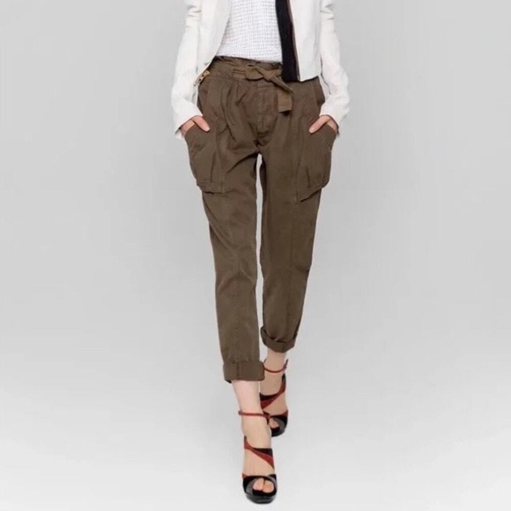 A.L.C. Cargo Paperbag Tapered Pants Size 4 *Missing Belt*